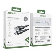 Acefast USB cable - USB Type C 1.2m, 3A black (C1-04 black), Acefast
