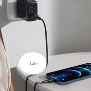 Acefast USB cable - USB Type C 1.2m, 3A black (C2-04 black), Acefast