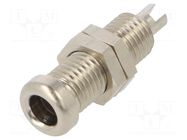 Connector: 4mm banana; socket; 16A; 60VDC; nickel plated; screw HIRSCHMANN T&M