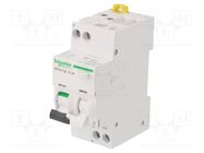 RCBO breaker; Inom: 16A; Ires: 30mA; Max surge current: 250A; IP20 