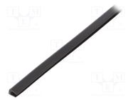 Hole and edge shield; polyetylene; L: 30.5m; black; H: 4.7mm; glued PANDUIT