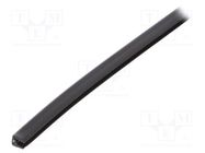 Hole and edge shield; polyetylene; L: 30.5m; black; H: 5.6mm; glued PANDUIT