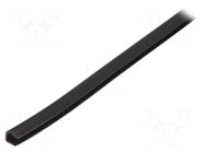 Hole and edge shield; polyetylene; L: 30.5m; black; H: 5.6mm PANDUIT