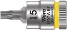 8767 A HF TORX® Zyklop bit socket with holding function, 1/4" drive, TX 15x28.0, Wera