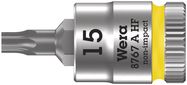 8767 A HF TORX® Zyklop bit socket with holding function, 1/4" drive, TX 15x28.0, Wera