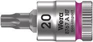 8767 A HF TORX® Zyklop bit socket with holding function, 1/4" drive, TX 20x28.0, Wera