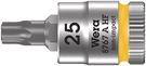 8767 A HF TORX® Zyklop bit socket with holding function, 1/4" drive, TX 25x28.0, Wera