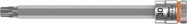 8767 A HF TORX® Zyklop bit socket with holding function, 1/4" drive, TX 30x100.0, Wera