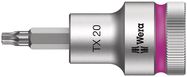 8767 C HF TORX® Zyklop bit socket with 1/2" drive with holding function, TX 20x60.0, Wera