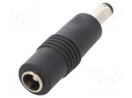 Adapter; Plug: straight; Input: 5,5/2,1; Out: 4,75/1,7 MEAN WELL