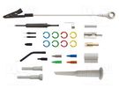 Oscilloscope probe accessory kit; 27pcs. TESTEC