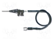 Probe accessories; black; Kit: cable,gripper x1 TESTEC