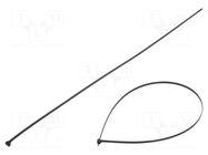 Cable tie; with a metal clasp; L: 780mm; W: 7mm; black; polyamide PANDUIT