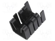 Heatsink: extruded; U; black; L: 19.05mm; W: 14.5mm; H: 16.75mm; 21K/W FISCHER ELEKTRONIK