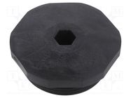 Stopper; PG29; IP54; polyamide; black; V-NE PG; Thread: PG; -20÷80°C HUMMEL