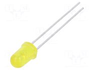 LED; amber; 5mm; 50mcd; 30°; Front: convex; 1.8VDC; No.of term: 2 LITEON
