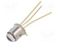 Phototransistor; TO18; 4.69mm; 40V; Front: convex; 150mW; t(on): 2us NTE Electronics