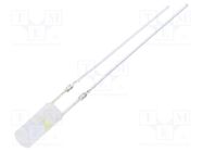 LED; 3mm; red/cold white; 60°; Front: flat; 1.8÷2.6/2.9÷3.6V; 108mW 