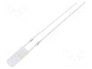 LED; red/cold white; 3mm; 60°; Front: flat; 1.8÷2.6/2.9÷3.6VDC OPTOSUPPLY