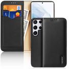 Dux Ducis Hivo Leather Flip Cover Genuine Leather Wallet For Cards And Documents Samsung Galaxy S22 Ultra Black, Dux Ducis