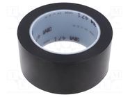 Tape: marking; black; L: 33m; W: 50mm; Thk: 0.13mm; 2.5N/cm; 130% 3M