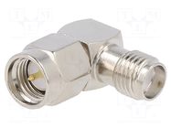 Coupler; socket; SMA male,SMA female; female; angled 90°; 50Ω LINX TECHNOLOGIES / TE Connectivity