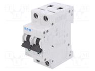 Circuit breaker; 230/400VAC; Inom: 0.5A; Poles: 2; Charact: C; 15kA EATON ELECTRIC