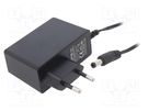 Power supply: switched-mode; mains,plug; 9VDC; 2.5A; 22.5W; 86% ESPE