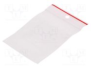 Self-seal bag; L: 70mm; Width: 50mm; Thick: 40um; polyetylene 