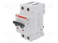 Circuit breaker; 400VAC; Inom: 40A; Poles: 2; Charact: B; 10kA; IP20 