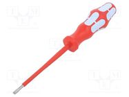 Screwdriver; insulated; slot; 4,0x0,8mm; Blade length: 100mm WERA