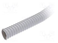 Protective tube; Size: 25; PVC; grey; L: 30m; -5÷60°C; 320N PAWBOL