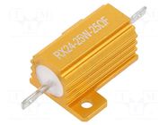 Resistor: wire-wound; with heatsink; 25Ω; 25W; ±1%; 50ppm/°C SR PASSIVES