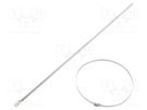 Cable tie; L: 300mm; W: 4.6mm; stainless steel AISI 304; 890N BM GROUP