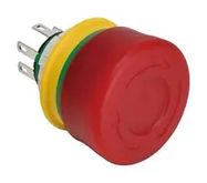E-STOP SWITCH, DPST-NC, 3A, 125VAC