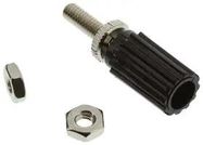 BINDING POST, 15A, #8-32, SCREW, BLACK