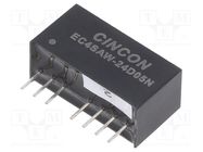 Converter: DC/DC; 5/6W; Uin: 9÷36V; Uout: 5VDC; Uout2: -5VDC; SIP8 CINCON