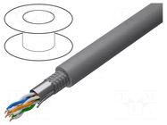 Wire; SF/UTP; 4x2x24AWG; 5e; wire; Cu; LSZH; grey; 500m; Øcable: 6mm BELDEN