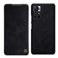 Nillkin Qin Case Flip Case for Xiaomi Redmi Note 11T 5G / 11S 5G / 11 5G (China) / Poco M4 Pro 5G - Black, Nillkin