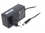 Power supply: switching; mains,plug-in; 24VDC; 1.5A; 36W; 87.33% POS