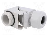 Cable gland; angular; PG21; IP68; polyamide; grey; HSK-W HUMMEL