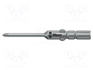 Screwdriver bit; Phillips; PH0; Overall len: 60mm; Ø: 1.8mm WERA