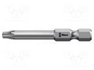 Screwdriver bit; Torx® with protection; T25H; Overall len: 70mm WERA