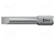 Screwdriver bit; slot; 10x1.6mm; Overall len: 41mm WERA
