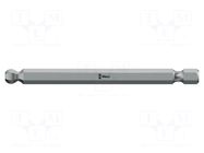 Screwdriver bit; hex key,spherical; HEX 7/64"; Overall len: 89mm WERA