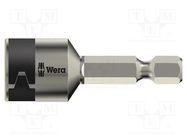 Screwdriver bit; 6-angles socket; Socket: HEX 7mm WERA