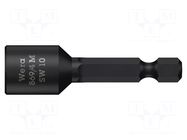 Screwdriver bit; 6-angles socket; Socket size-inch: 1/4" WERA