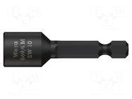 Screwdriver bit; 6-angles socket; 1/4"; HEX 10mm; magnetic WERA