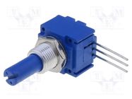 Potentiometer: shaft; single turn; 250kΩ; ±10%; 1W; linear; 6.35mm BOURNS