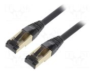 Patch cord; RJ45 plug,both sides; S/FTP; Cat 8; stranded; Cu; LSZH GEMBIRD